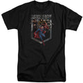 Justice League Movie Charge Mens Tall T Shirt Black Officially Licensed