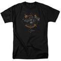 Justice League Movie Batmobile Mens T Shirt Black Officially Licensed