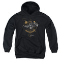 Justice League Movie Batmobile Kids Youth Hoodie Black Officially Licensed