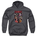 Justice League Movie League of Six Kids Youth Hoodie Charcoal Officially Licensed