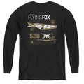Justice League Movie Flying Fox Long Sleeve Kids Youth T Shirt Black Officially Licensed
