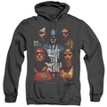 Justice League Movie Save The World Poster Heather Mens Hoodie Black Officially Licensed
