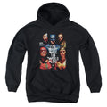 Justice League Movie Save the World Poster Kids Youth Hoodie Black Officially Licensed