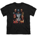 Justice League Movie Save the World Poster Kids Youth T Shirt Black Officially Licensed