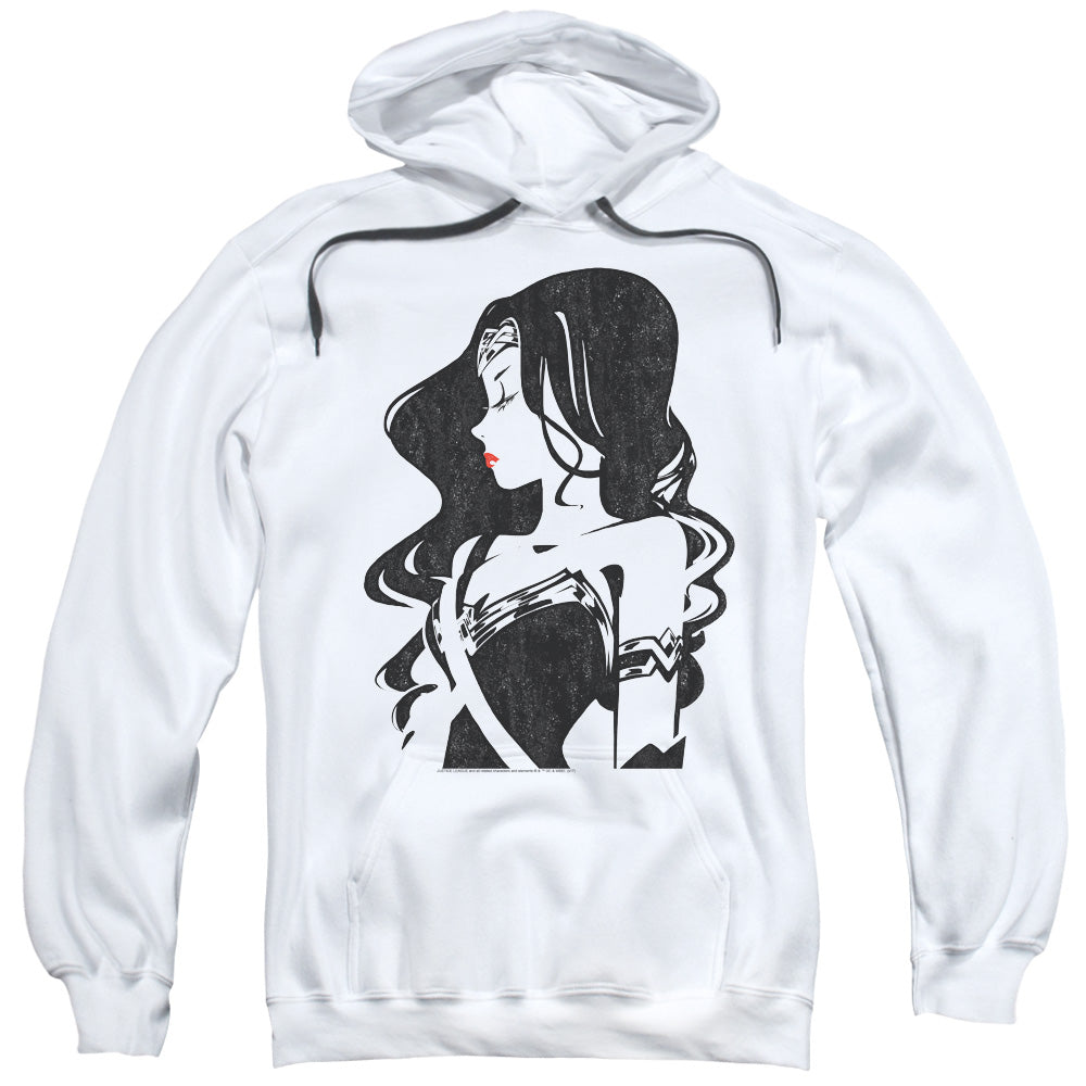 Justice League Movie Profile Mens Hoodie White Officially Licensed