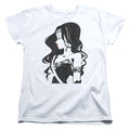 Justice League Movie Profile Womens T Shirt White Officially Licensed