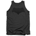 Justice League Movie Batman Logo Mens Tank Top Shirt Charcoal Officially Licensed