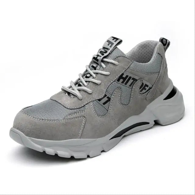 Men's Steel Toe Safety Work Shoes - Lightweight Outdoor Protective Footwear