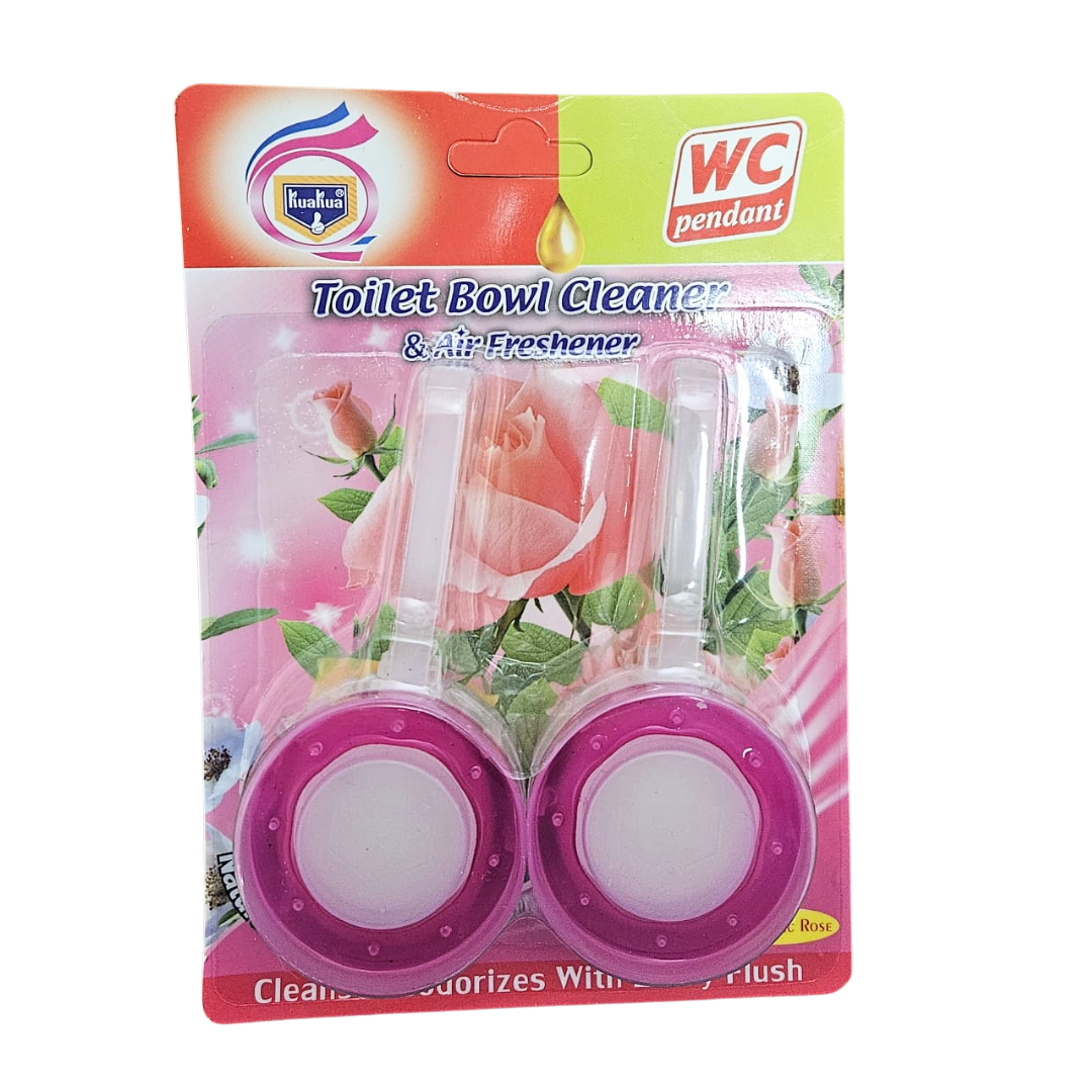Kuakua Toilet Bowl Cleaner, 2 pack (Rose Scent)