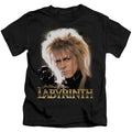 Labyrinth Jareth Juvenile Kids Youth T Shirt Black Officially Licensed