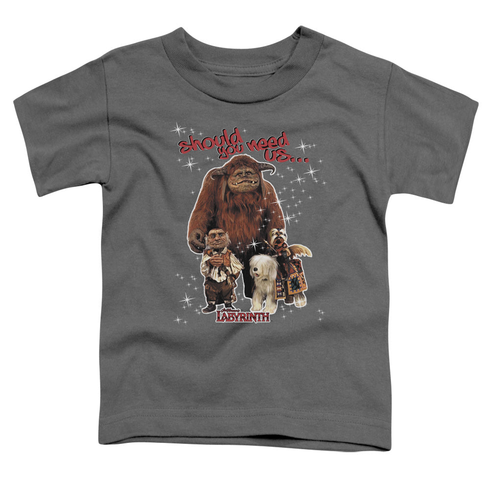 Labyrinth Should You Need Us Toddler Kids Youth T Shirt Charcoal Officially Licensed