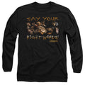 Labyrinth Say Your Right Words Mens Long Sleeve Shirt Black Officially Licensed Officially Licensed