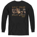 Labyrinth Say Your Right Words Long Sleeve Kids Youth T Shirt Black Officially Licensed