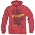 Labyrinth Ludo Friend Heather Mens Hoodie Red Officially Licensed
