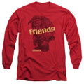 Labyrinth Ludo Friend Mens Long Sleeve Shirt Red Officially Licensed Officially Licensed