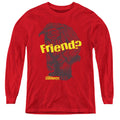 Labyrinth Ludo Friend Long Sleeve Kids Youth T Shirt Red Officially Licensed