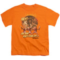 Labyrinth Head Dont Come Off Kids Youth T Shirt Orange Officially Licensed