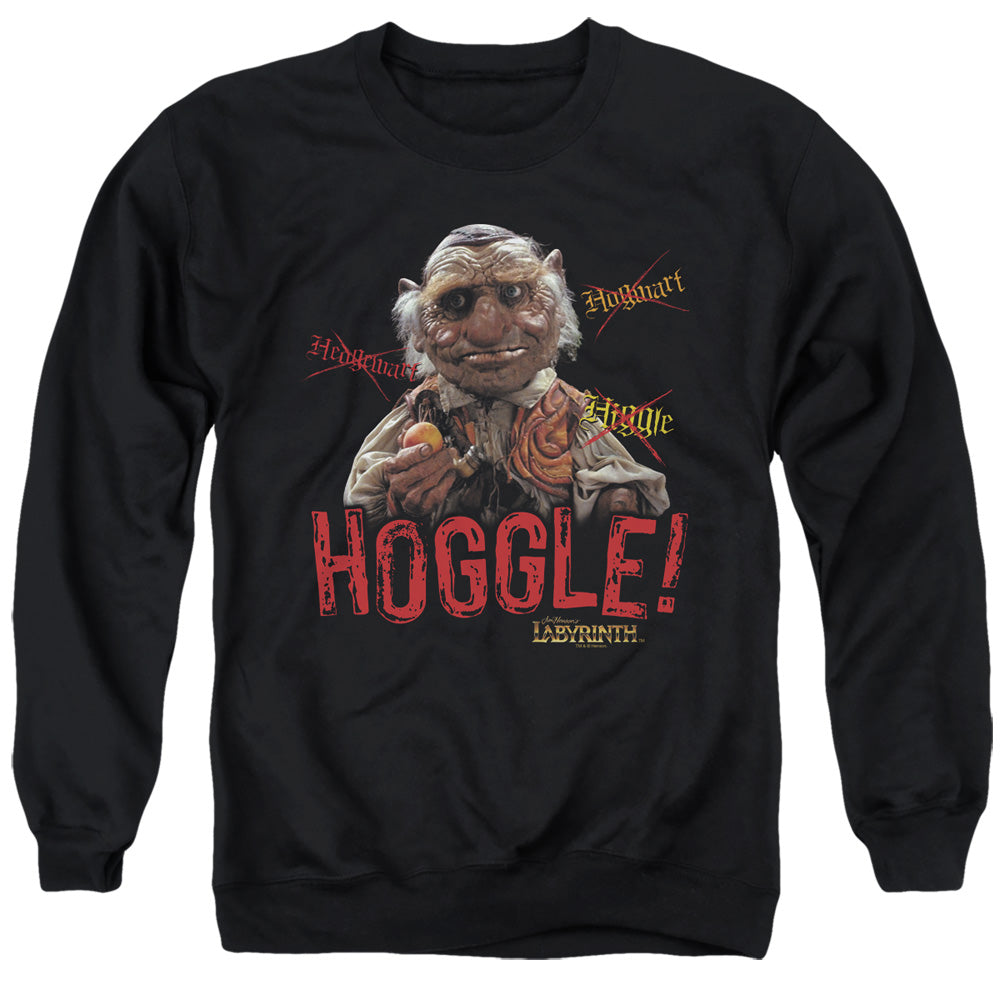 Labyrinth Hoggle Mens Crewneck Sweatshirt Black Officially Licensed