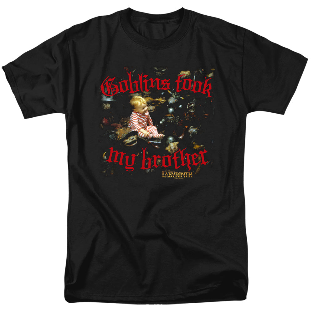 Labyrinth Goblins Took My Brother Mens T Shirt Black Officially Licensed