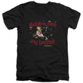 Labyrinth Goblins Took My Brother Mens Slim Fit V-Neck T Shirt Black Officially Licensed