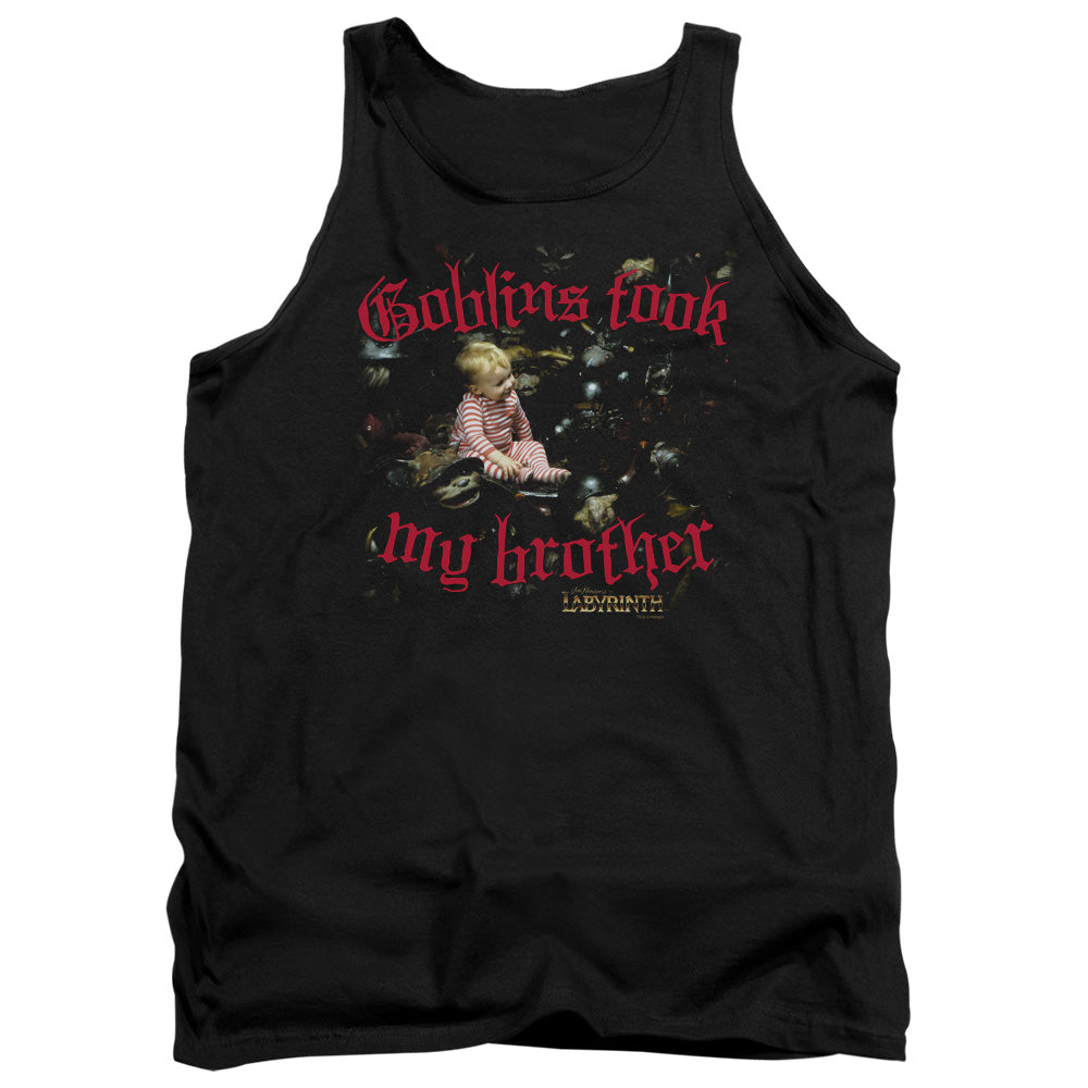 Labyrinth Goblins Took My Brother Mens Tank Top Shirt Black Officially Licensed