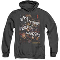 Labyrinth Right Words Heather Mens Hoodie Black Officially Licensed