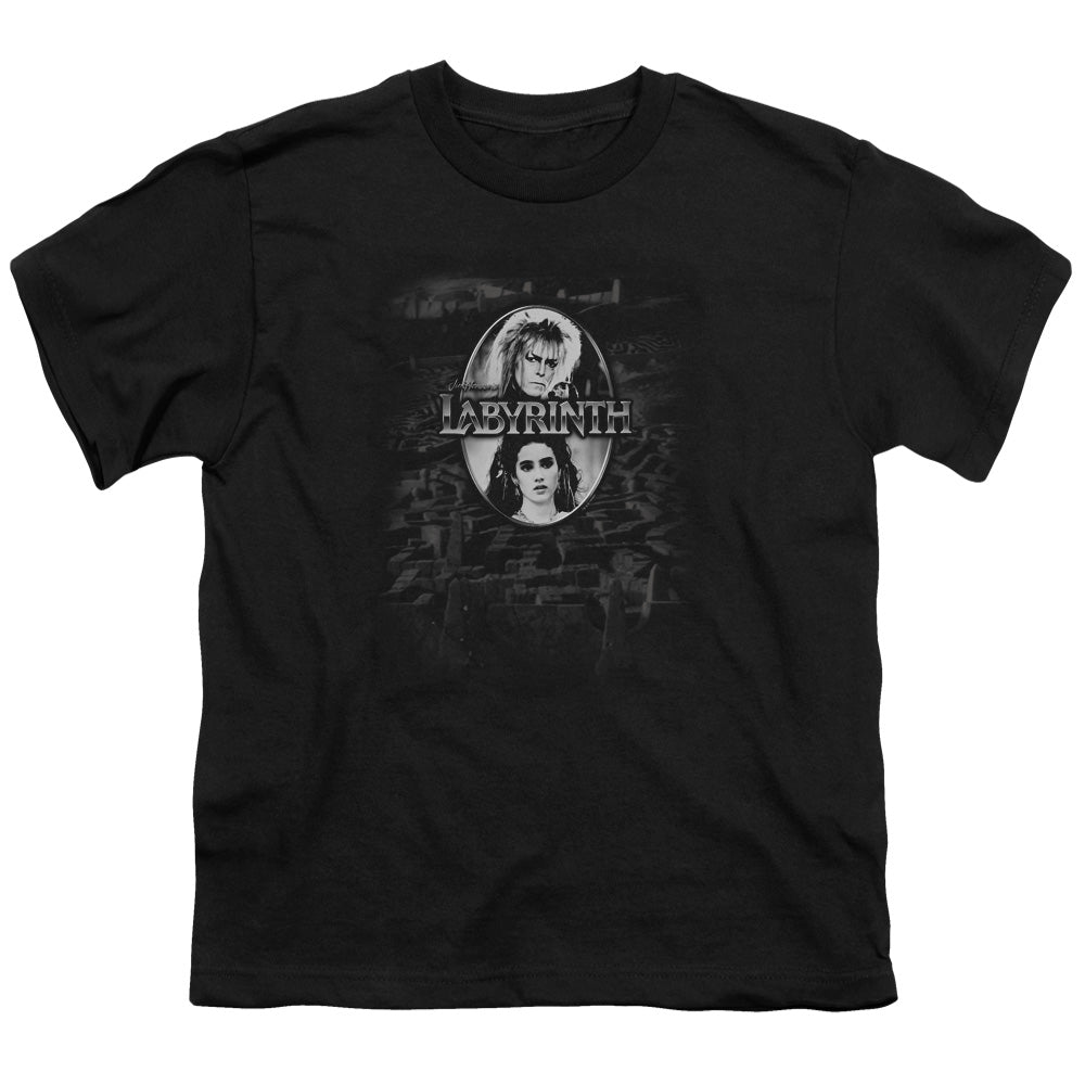 Labyrinth Maze Kids Youth T Shirt Black Officially Licensed