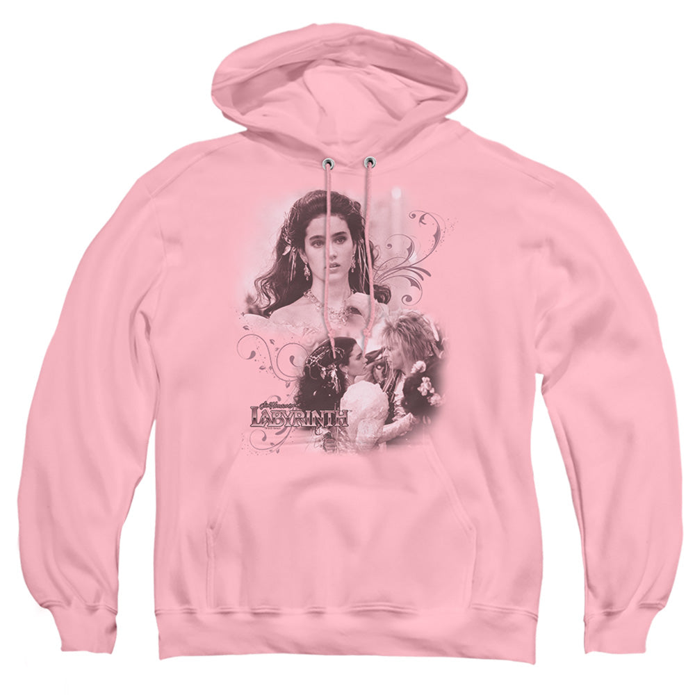 Labyrinth Sarah Mens Hoodie Pink Officially Licensed