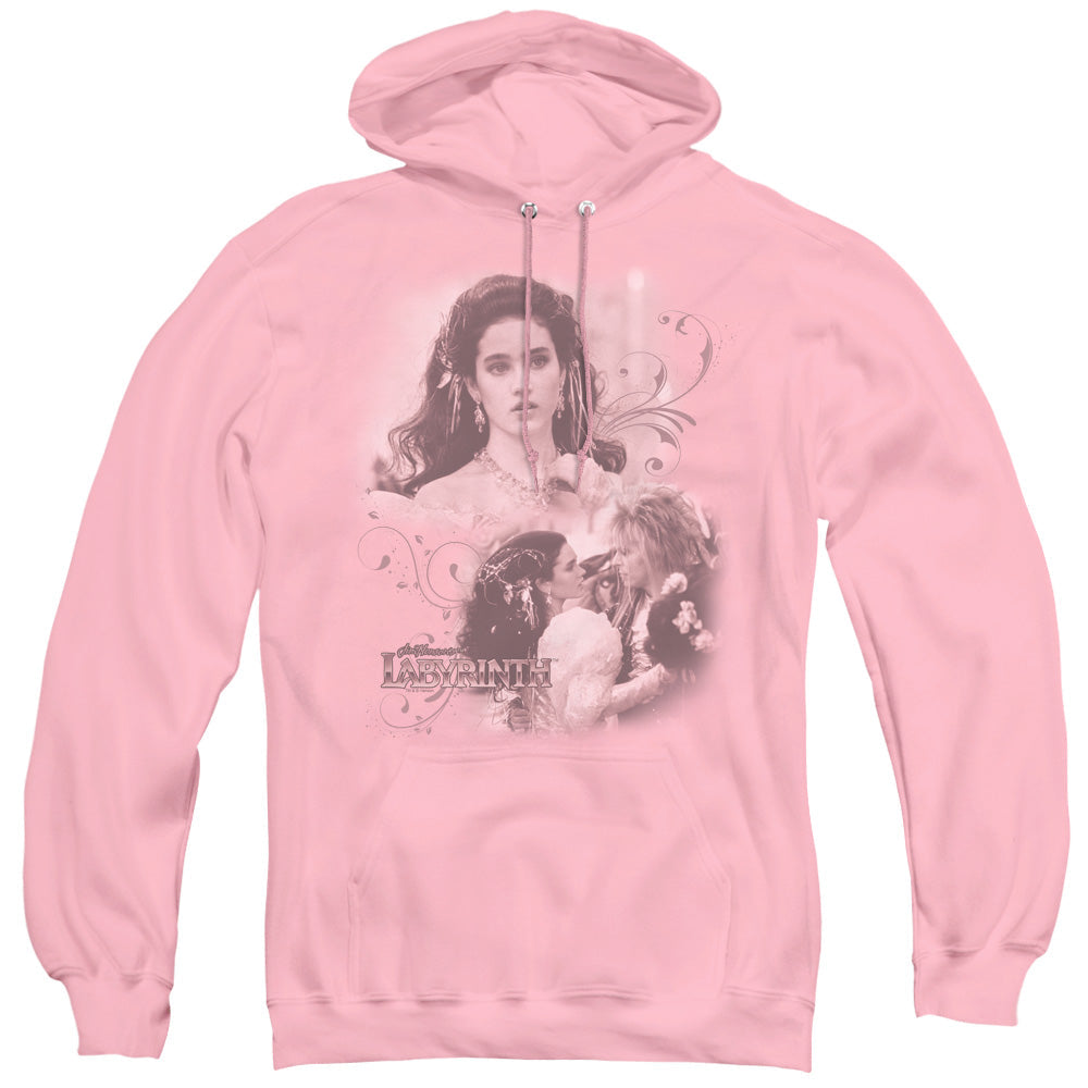 Labyrinth Sarah Mens Hoodie Pink Officially Licensed