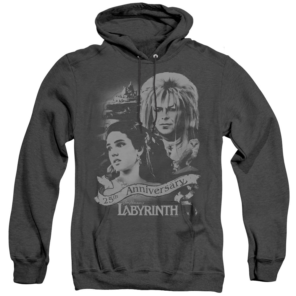 Labyrinth Anniversary Heather Mens Hoodie Black Officially Licensed
