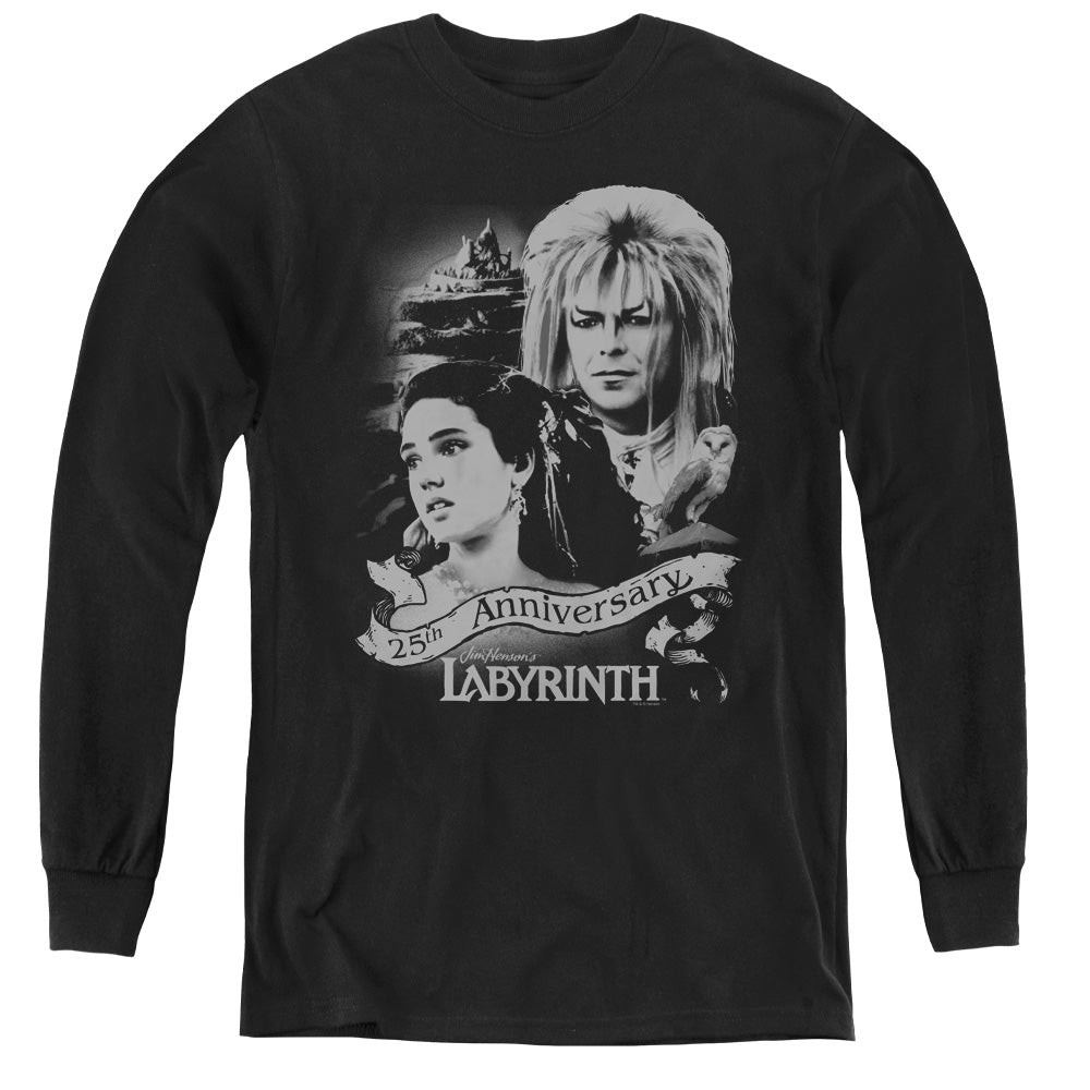 Labyrinth Anniversary Long Sleeve Kids Youth T Shirt Black Officially Licensed