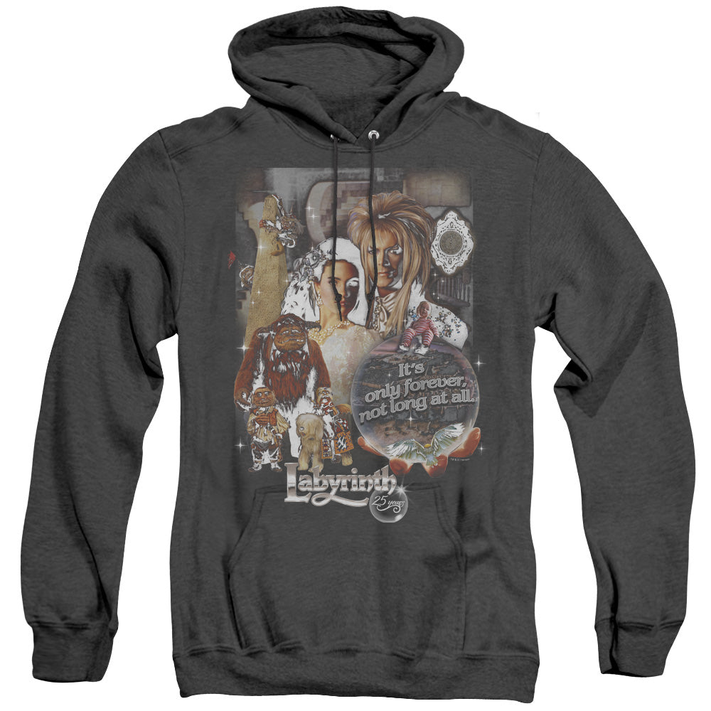 Labyrinth 25 Years Of Magic Heather Mens Hoodie Black Officially Licensed