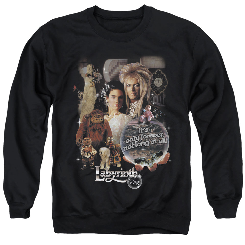 Labyrinth 25 Years Of Magic Mens Crewneck Sweatshirt Black Officially Licensed