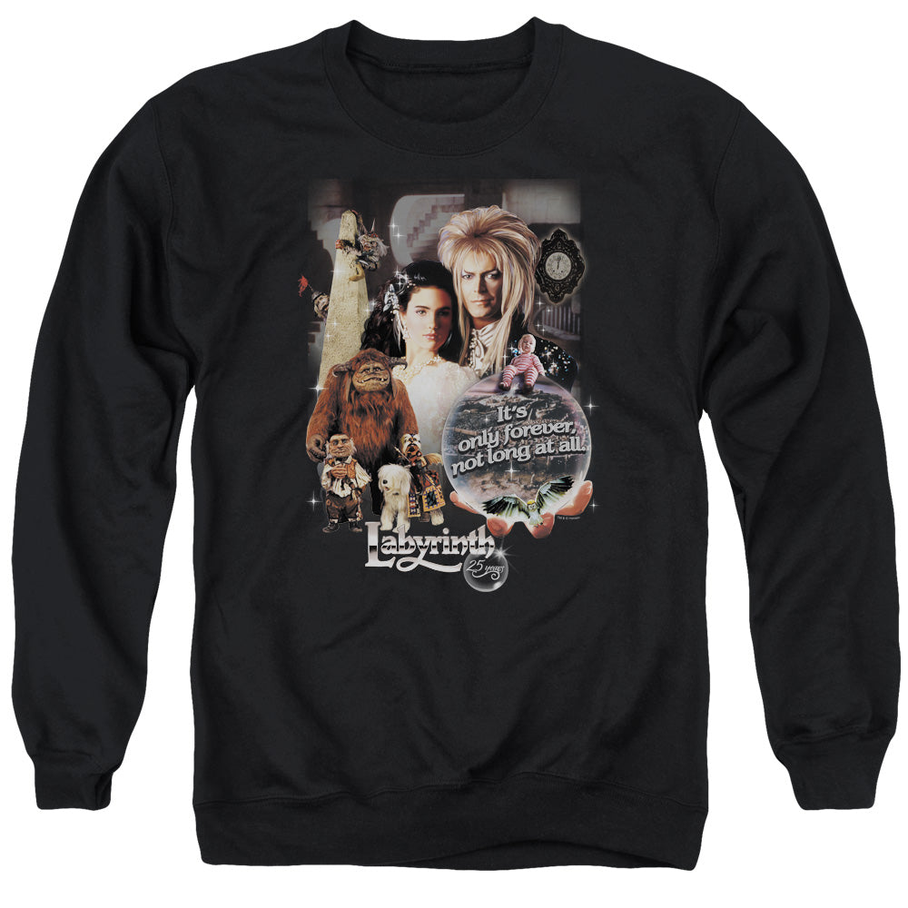 Labyrinth 25 Years Of Magic Mens Crewneck Sweatshirt Black Officially Licensed