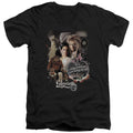 Labyrinth 25 Years of Magic Mens Slim Fit V-Neck T Shirt Black Officially Licensed