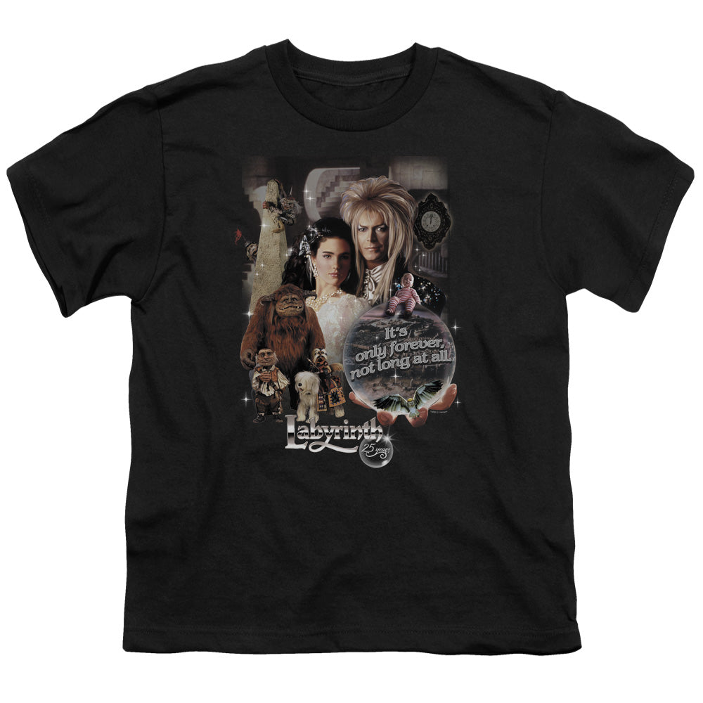 Labyrinth 25 Years of Magic Kids Youth T Shirt Black Officially Licensed