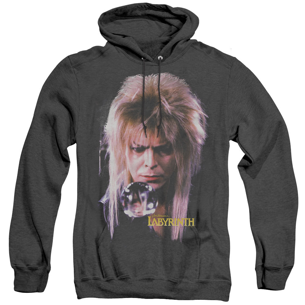 Labyrinth Goblin King Heather Mens Hoodie Black Officially Licensed