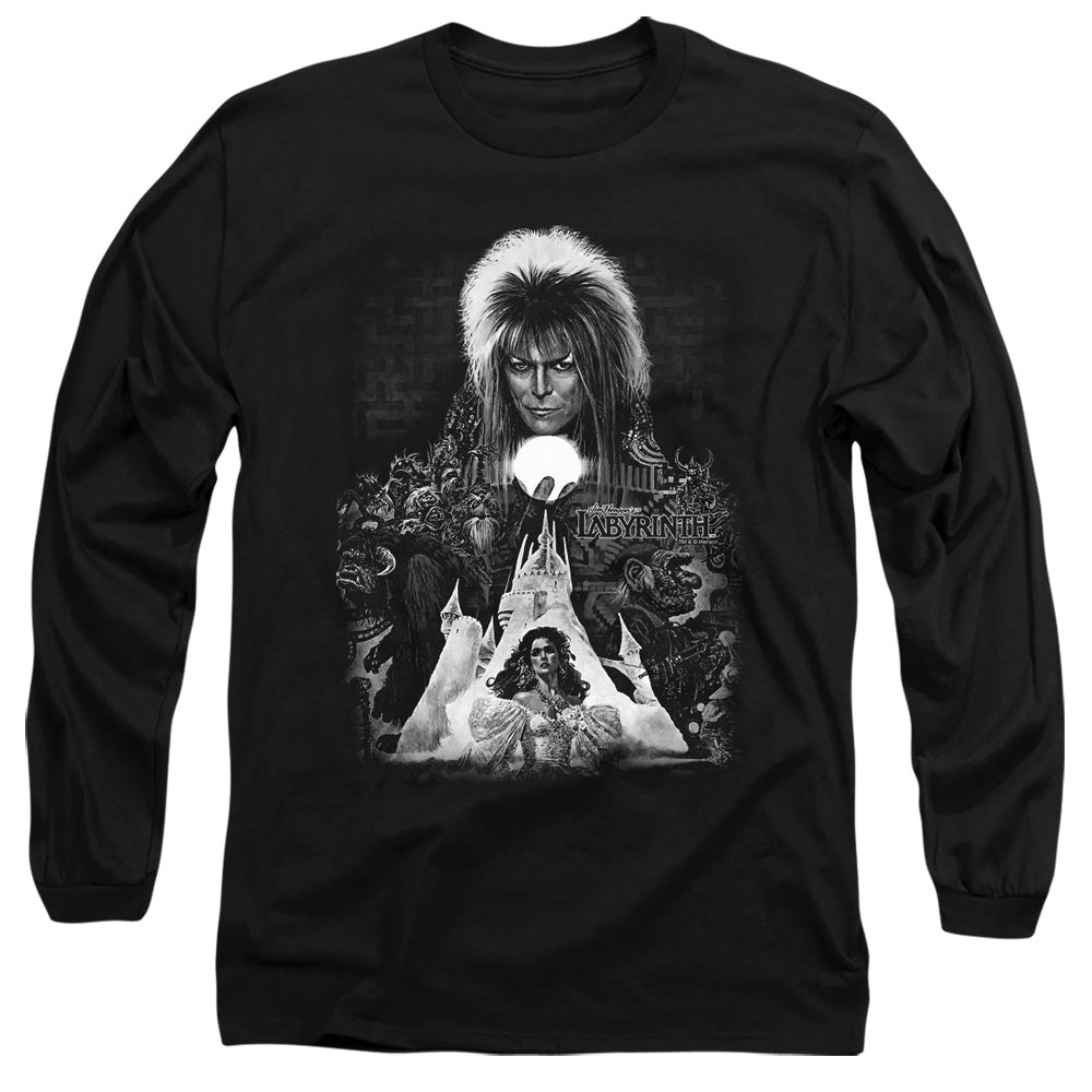 Labyrinth Castle Mens Long Sleeve Shirt Black Officially Licensed Officially Licensed