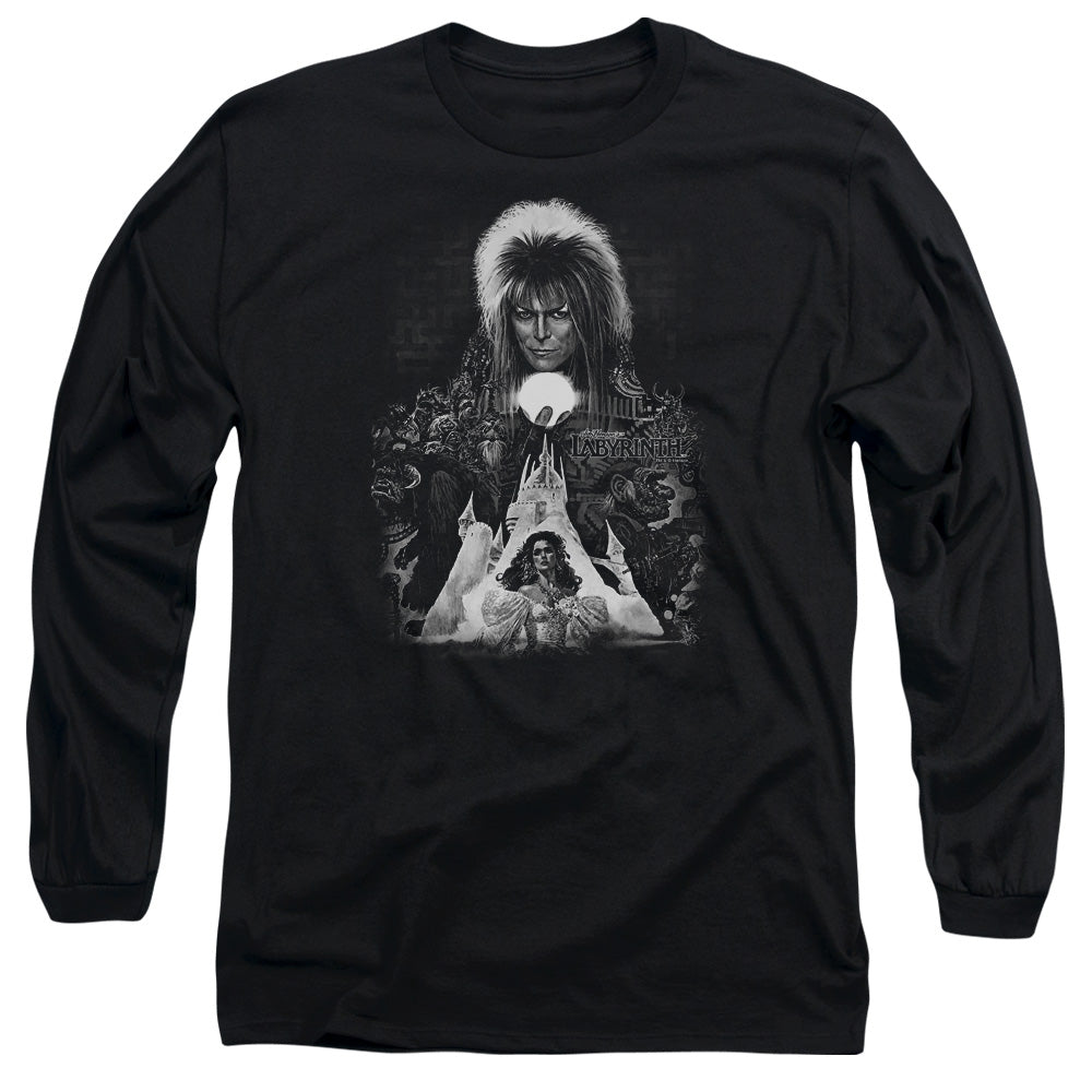 Labyrinth Castle Mens Long Sleeve Shirt Black Officially Licensed Officially Licensed