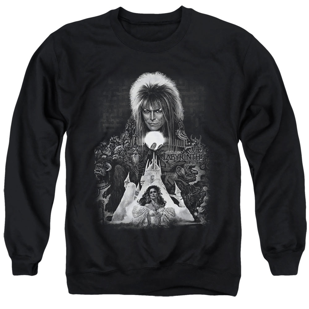 Labyrinth Castle Mens Crewneck Sweatshirt Black Officially Licensed