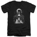 Labyrinth Castle Mens Slim Fit V-Neck T Shirt Black Officially Licensed