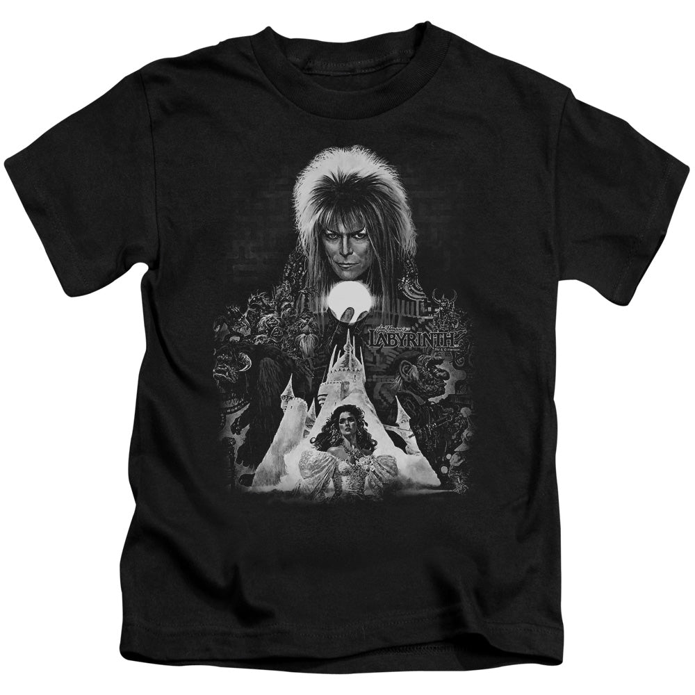Labyrinth Castle Juvenile Kids Youth T Shirt Black Officially Licensed