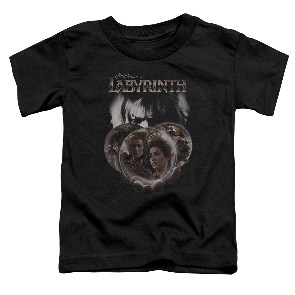 Labyrinth Globes Toddler Kids Youth T Shirt Black Officially Licensed