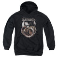 Labyrinth Globes Kids Youth Hoodie Black Officially Licensed