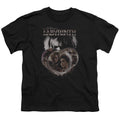 Labyrinth Globes Kids Youth T Shirt Black Officially Licensed