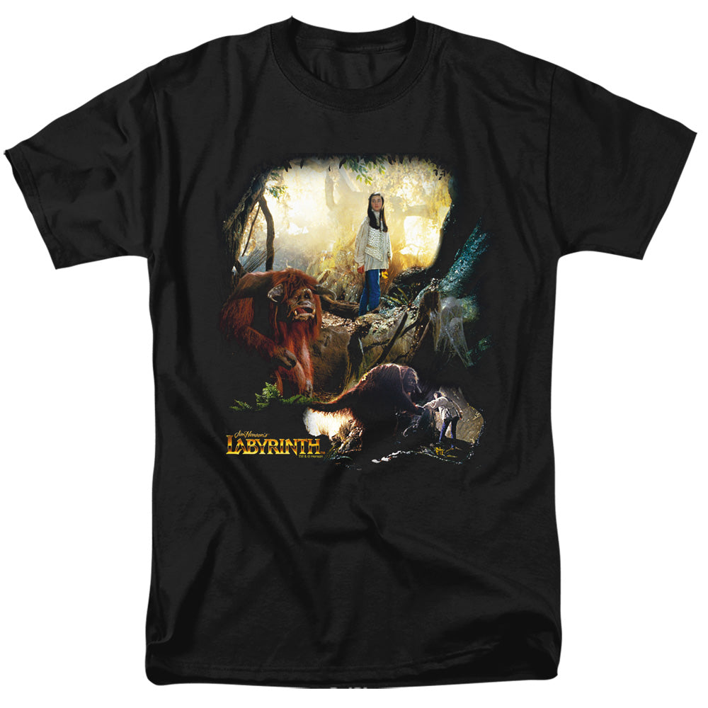 Labyrinth Sarah & Ludo Mens T Shirt Black Officially Licensed