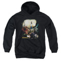 Labyrinth Sarah & Ludo Kids Youth Hoodie Black Officially Licensed