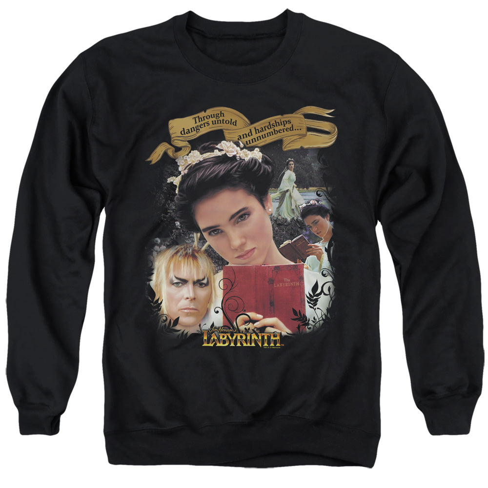 Labyrinth Dangers Untold Mens Crewneck Sweatshirt Black Officially Licensed