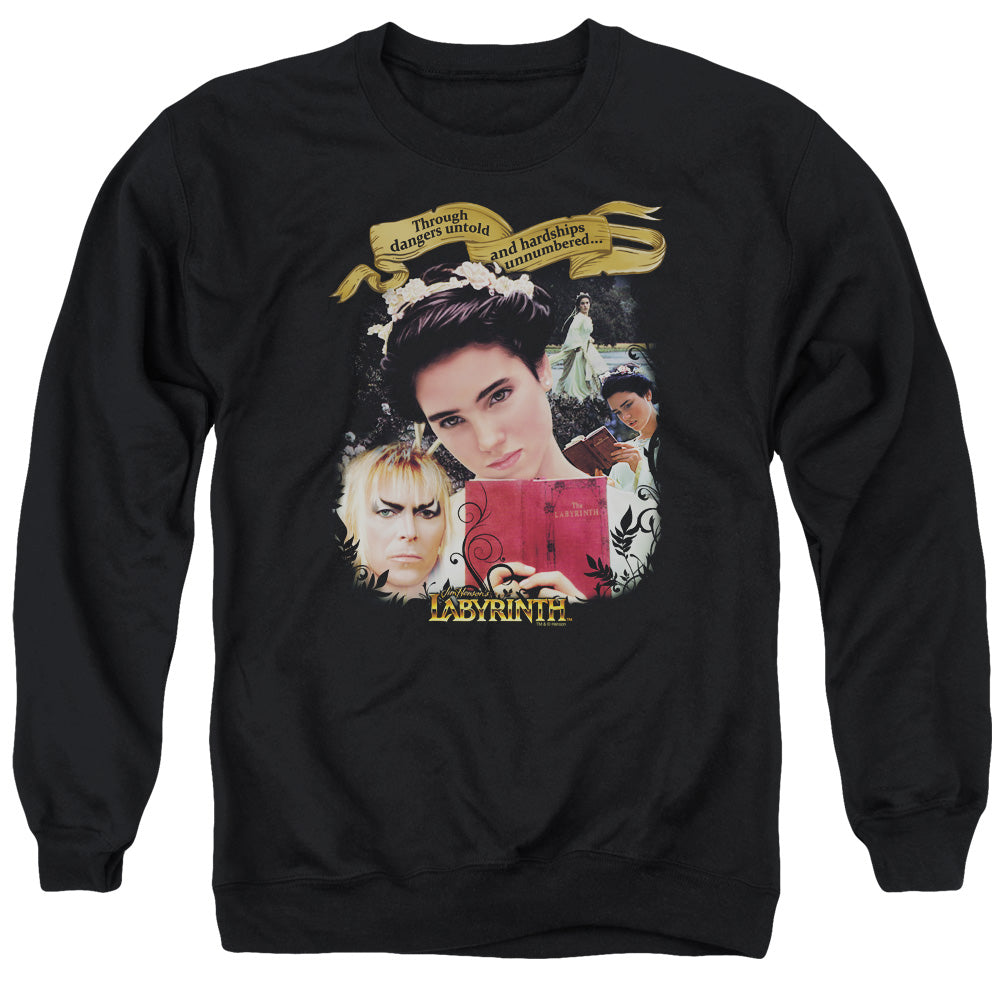 Labyrinth Dangers Untold Mens Crewneck Sweatshirt Black Officially Licensed