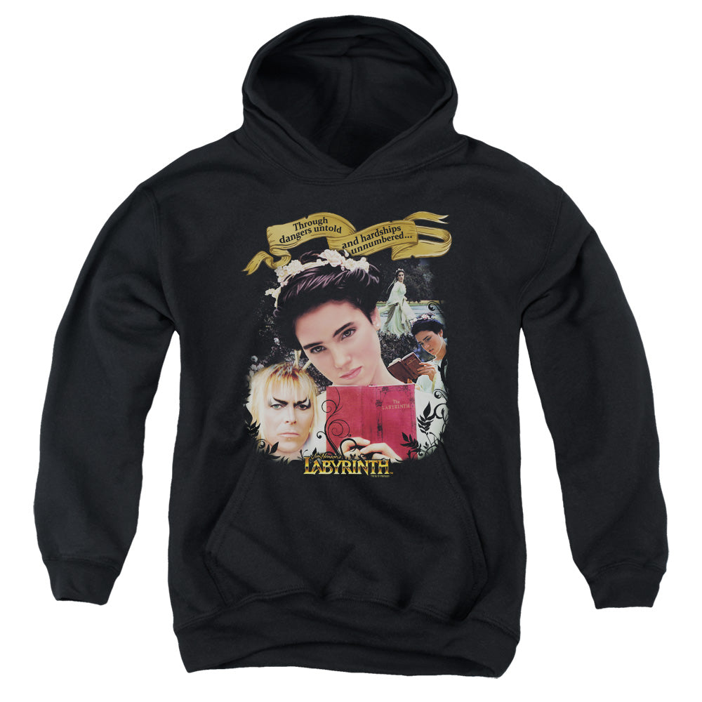 Labyrinth Dangers Untold Kids Youth Hoodie Black Officially Licensed